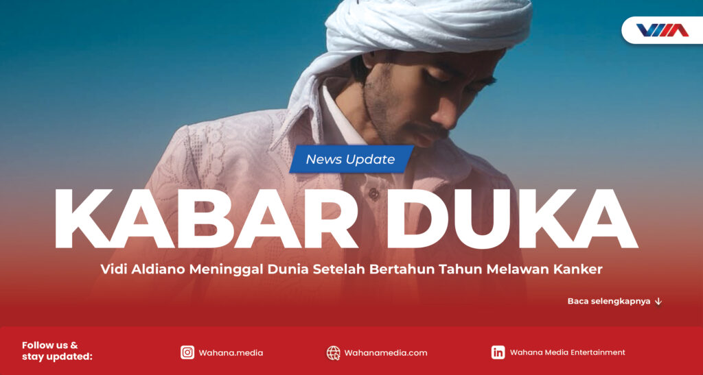 Vidi Aldiano penyanyi pop Indonesia yang meninggal dunia di usia 35 tahun