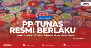 article Ilustrasi pembatasan akses media sosial untuk anak di bawah 16 tahun di Indonesia melalui PP Tunas