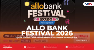 article Kolase foto Naykilla, TENXI, Cortis, dan Nassar yang akan tampil di Allo Bank Festival 2026 di Indonesia Arena.