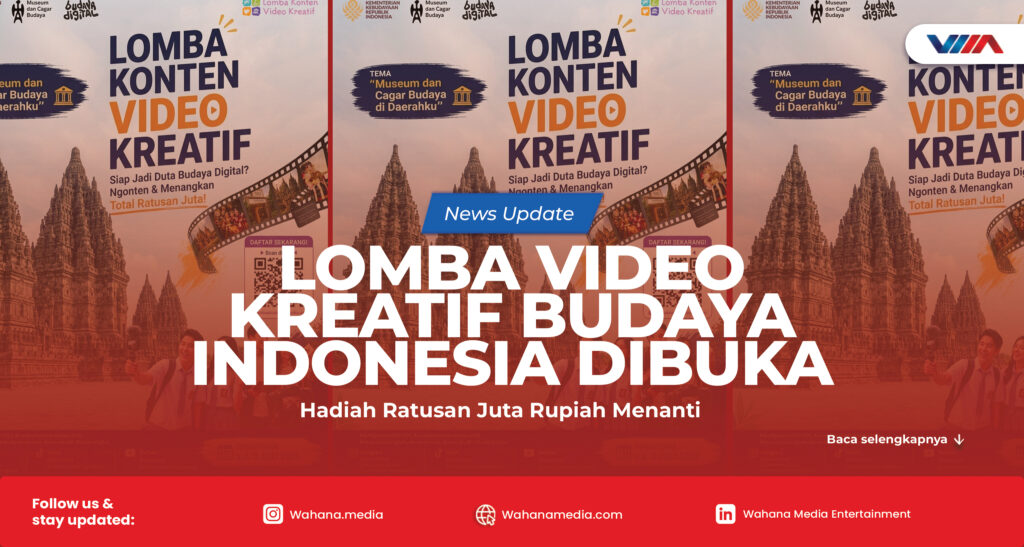Kreator muda membuat konten budaya Indonesia untuk Lomba Video Kreatif Aku dan Budayaku yang diselenggarakan Kementerian Kebudayaan RI.