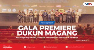 article Gala premiere film Dukun Magang yang dihadiri para pemain, kru produksi, media, dan tamu undangan menjelang penayangan resmi film di bioskop Indonesia