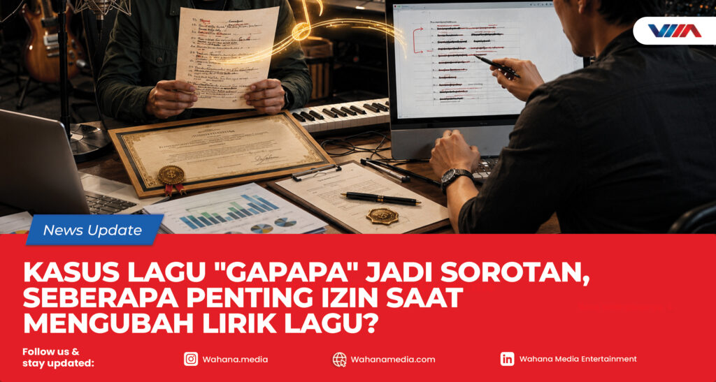 Kasus Lagu "Gapapa" Jadi Sorotan, Seberapa Penting Izin Saat Mengubah Lirik Lagu? Ilustrasi hak cipta lagu dan proses perubahan lirik karya musik yang berkaitan dengan hak moral dan hak ekonomi pencipta.