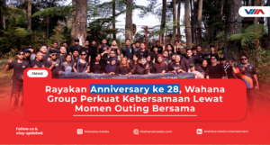 Karyawan dari berbagai lini bisnis Wahana Group mengikuti kegiatan outing bersama dalam rangka merayakan anniversary ke-28 di Lembang, Bandung.