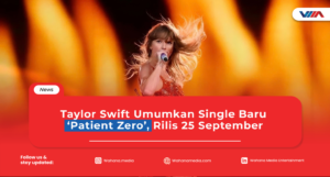 article Taylor Swift mengumumkan single baru Patient Zero yang dirilis 25 September 2026